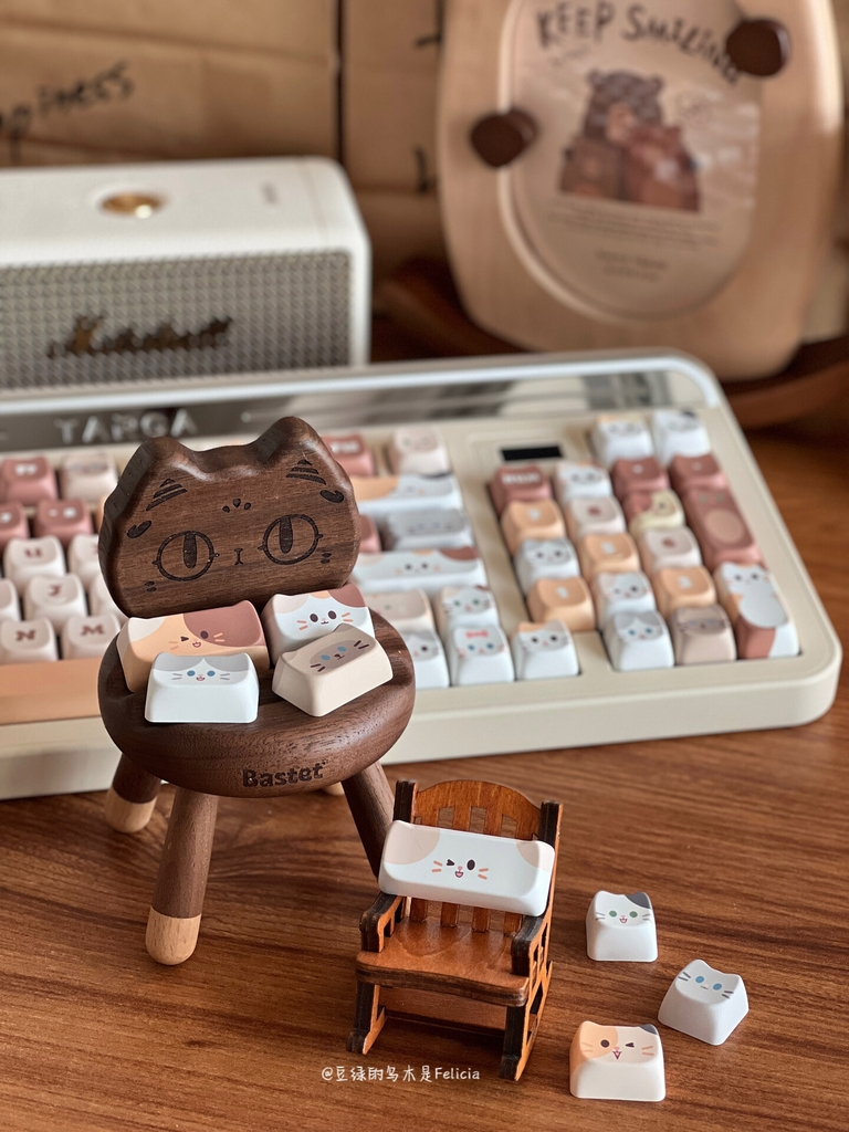 Bộ keycap Cute Cat (MAO / PBT Dyesub)