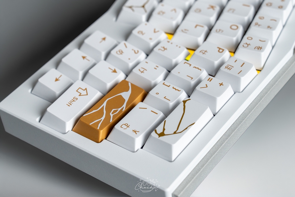 Bộ keycap Key Kobo Kintsugi Shiro (Cherry profile / ABS Double-shot)