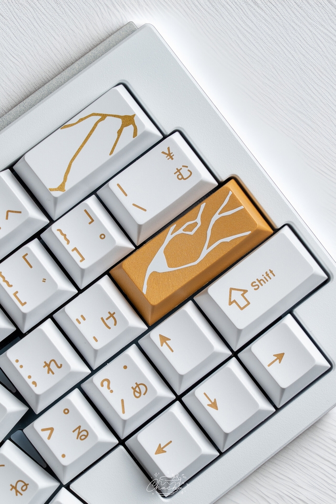 Bộ keycap Key Kobo Kintsugi Shiro (Cherry profile / ABS Double-shot)