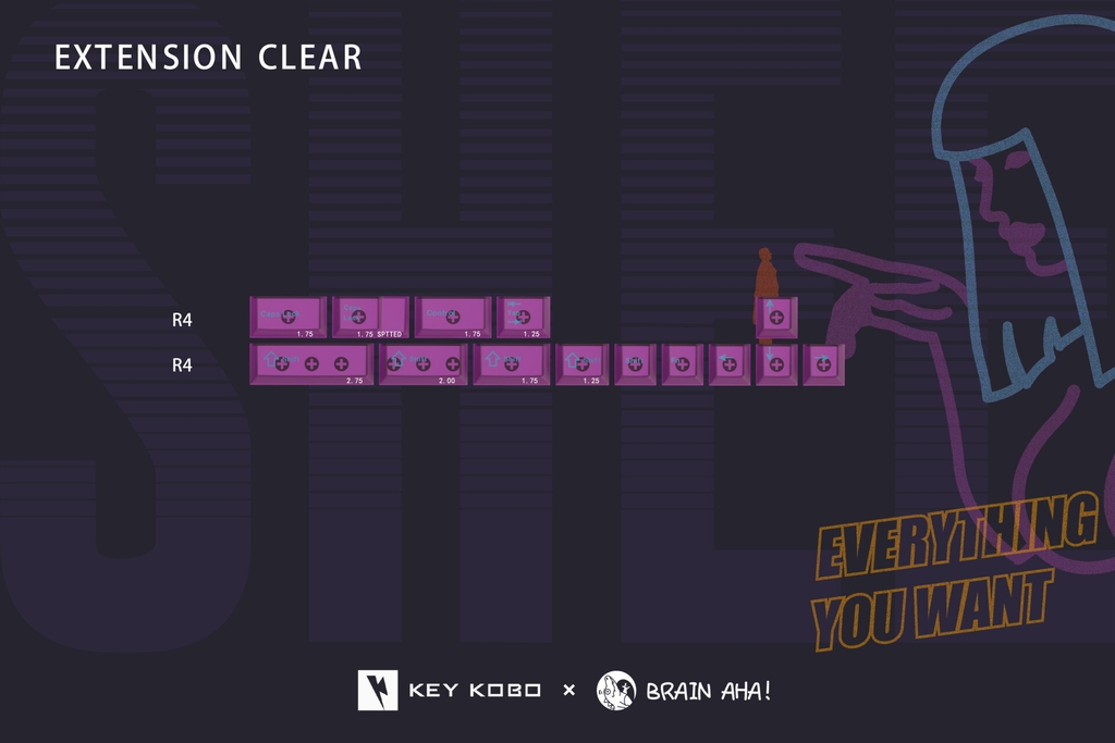 Bộ Keycap KeyKobo Shee (Cherry profile / ABS Double-shot)