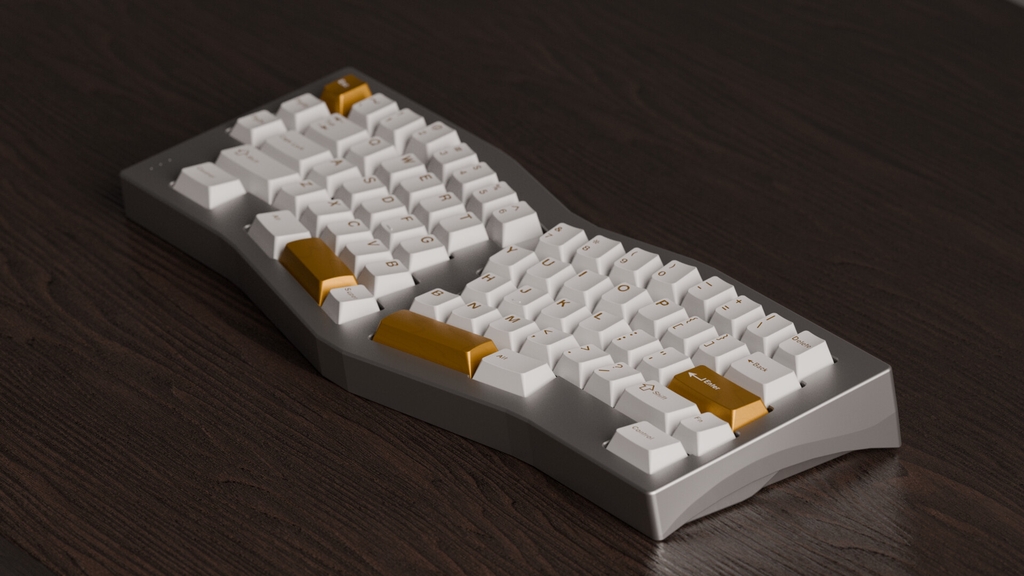[GB] Bộ keycap Keykobo Kintsugi Shiro (Cherry profile / ABS Double-shot)