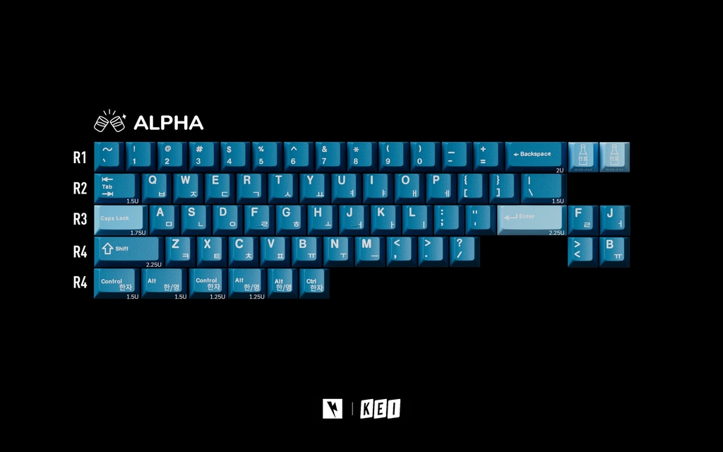 Bộ keycap Keykobo Soju (Cherry profile / ABS Double-shot)