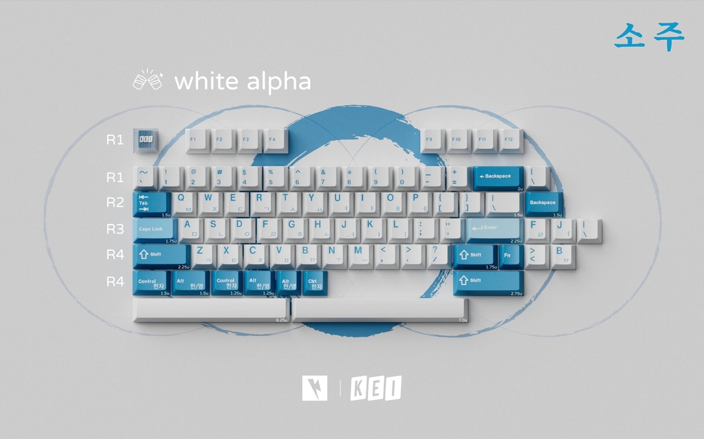 Bộ keycap Keykobo Soju (Cherry profile / ABS Double-shot)