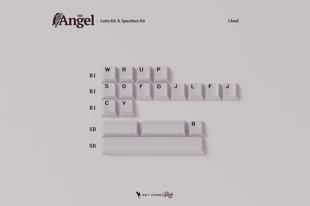 [GB] Bộ keycap Key Kobo Angel (Cherry profile / ABS Double-shot)