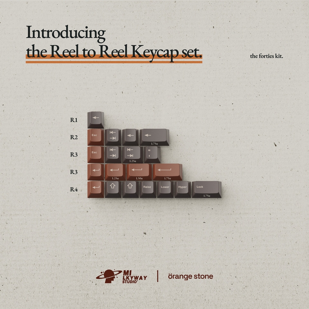 Bộ keycap MW Reel to Reel (Cherry profile / PBT Double-shot)