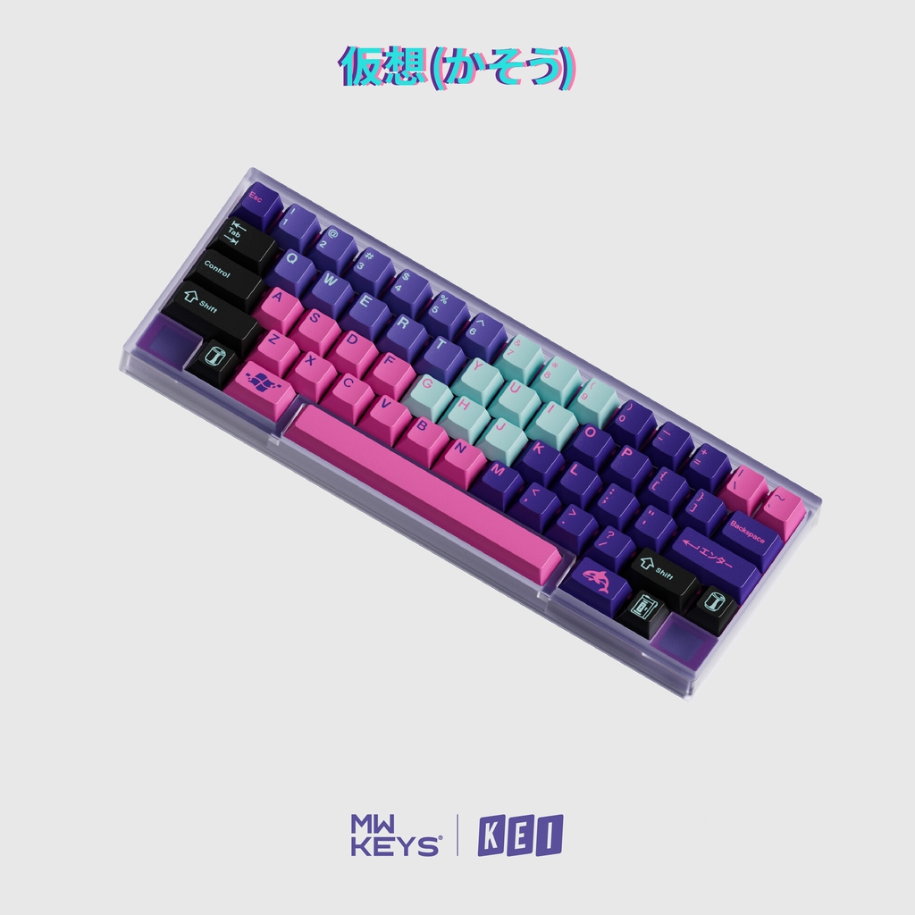 [GB] Bộ keycap MW Virtual (Cherry profile / ABS Double-shot)