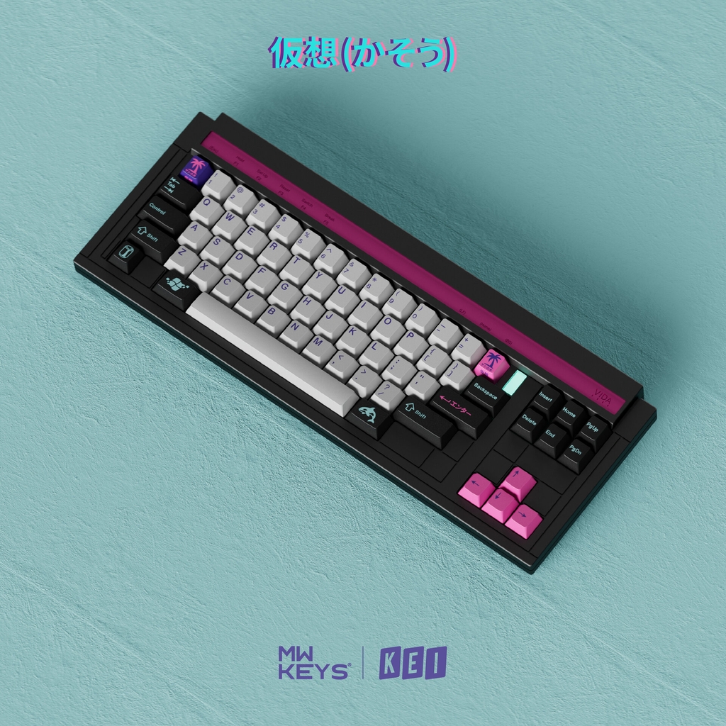 [GB] Bộ keycap MW Virtual (Cherry profile / ABS Double-shot)