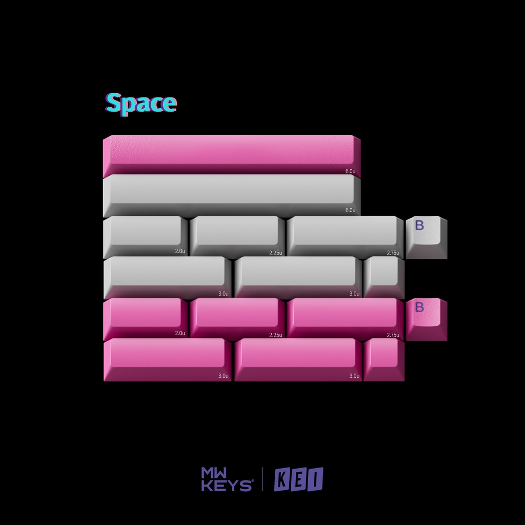 [GB] Bộ keycap MW Virtual (Cherry profile / ABS Double-shot)