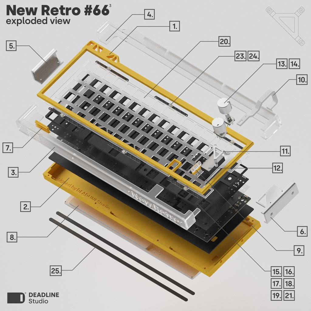 [GB] DEADLINE Studio NewRetro#66v3 keyboard kit