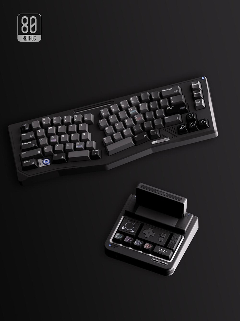 [Pre-order] 80Retros PS 1994 Black & Silver keycap set