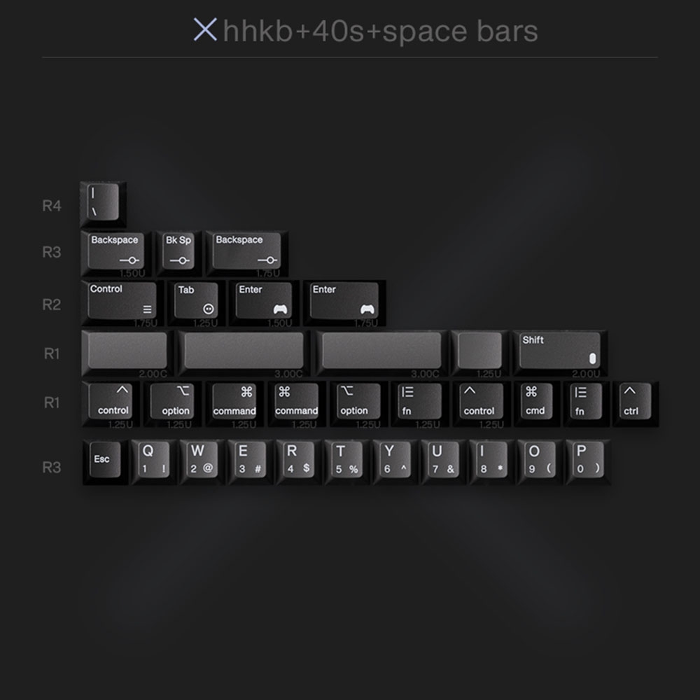[Pre-order] 80Retros PS 1994 Black & Silver keycap set
