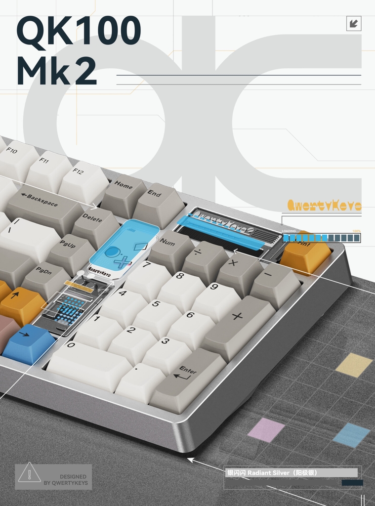 [Pre-order] QK100 MK2 keyboard (Prebuilt)