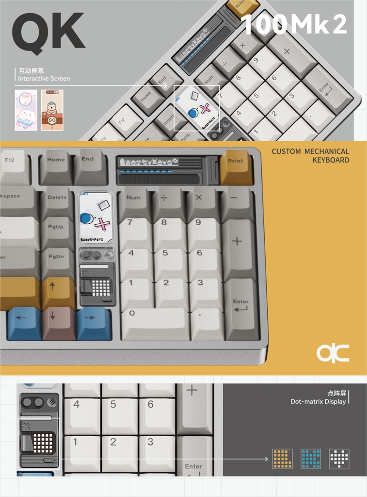 [Pre-order] QK100 MK2 keyboard (Prebuilt)