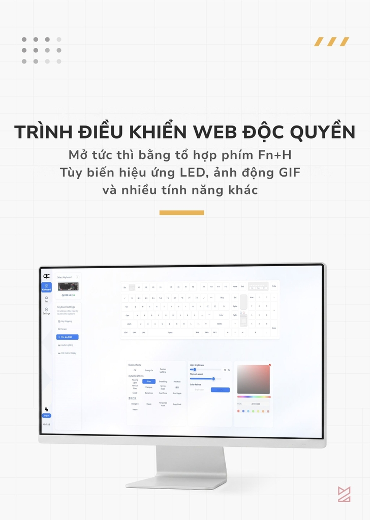Bàn phím cơ QK100 MK2 (Prebuilt)