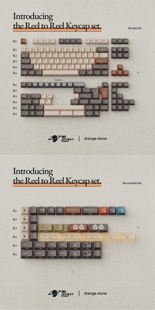 Bộ keycap MW Reel to Reel (Cherry profile / PBT Double-shot)
