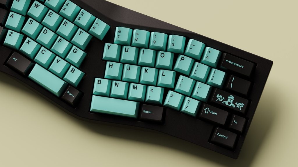 [GB] Bộ keycap Key Kobo Verdigris (Cherry profile / ABS Double-shot)
