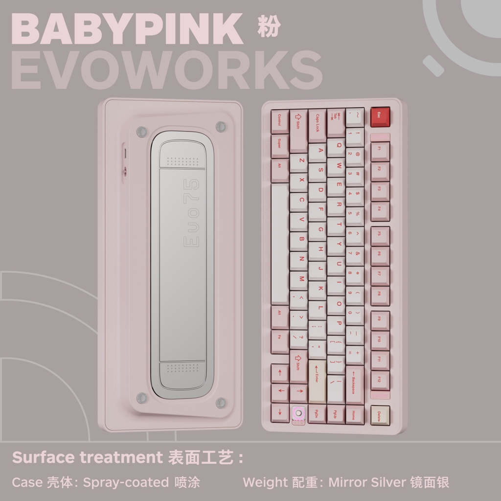Evo75 - Bàn phím cơ nhôm CNC cao cấp - Kết nối 3 chế độ
