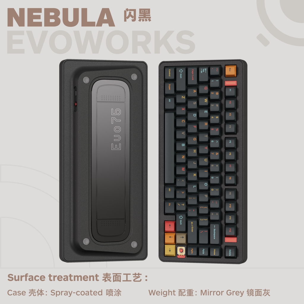 Evo75 - Bàn phím cơ nhôm CNC cao cấp - Kết nối 3 chế độ