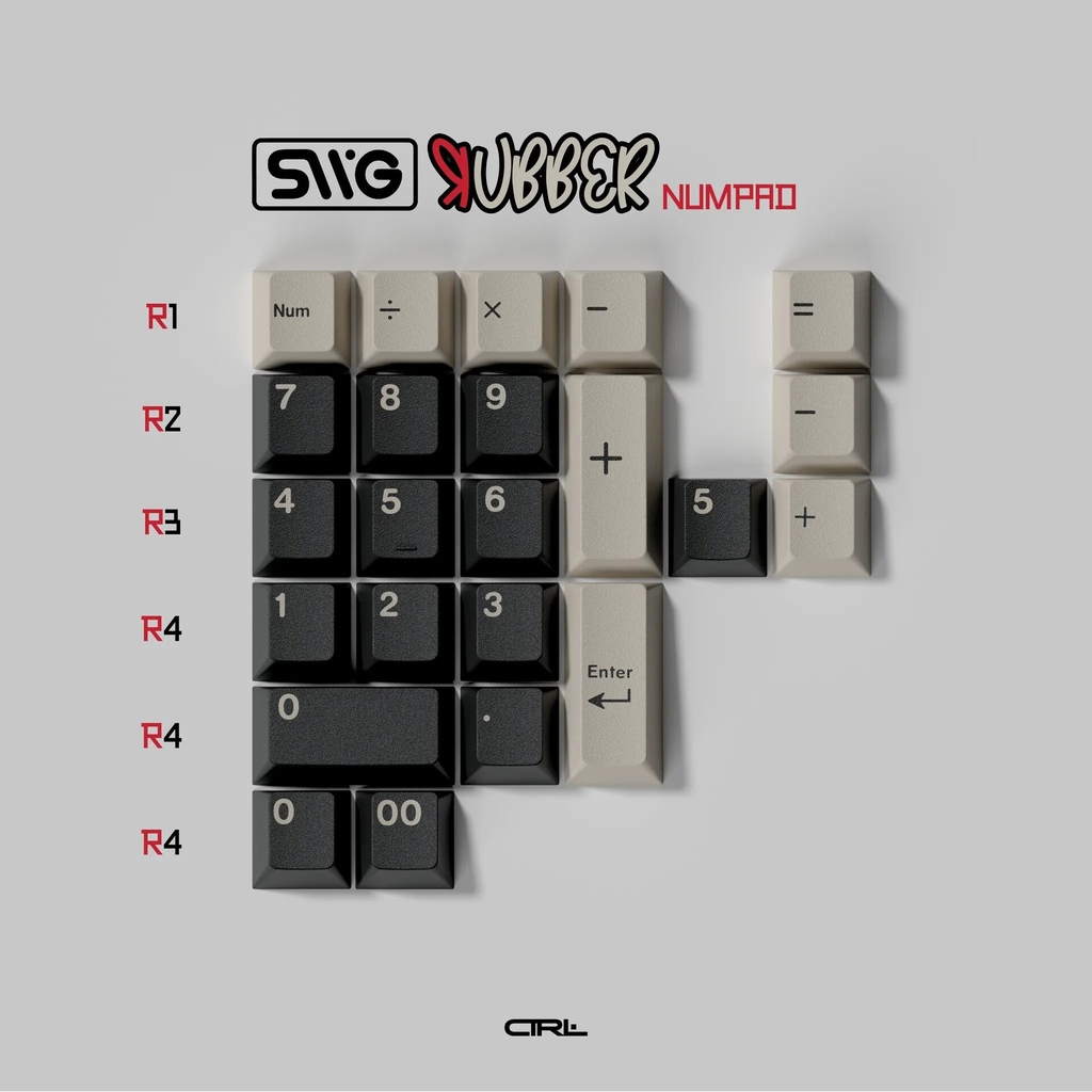 [Pre-order] Bộ keycap SWG Rubber (Cherry profile / ABS Double-shot)