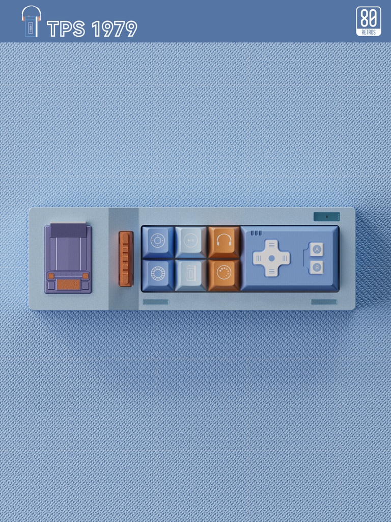 Bộ keycap 80Retros TPS 1979 (Cherry profile / PBT)