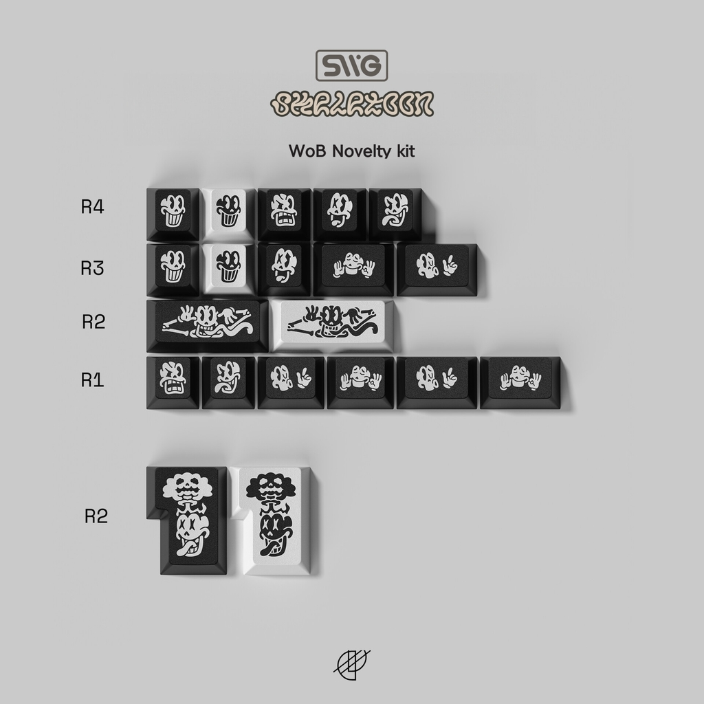 [GB] Bộ keycap SWG Skeletoon (Cherry profile / ABS Double-shot)