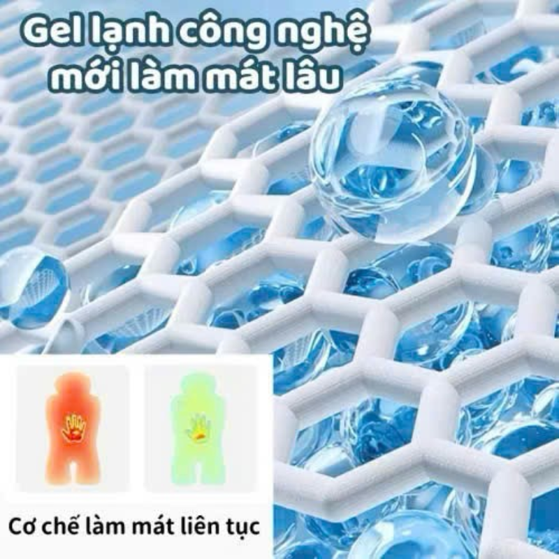 Đệm Gel Làm Mát Lót Xe Đẩy Cho Bé Gel Lạnh An Toàn Cho Bé Thoáng Mát Tức Thì