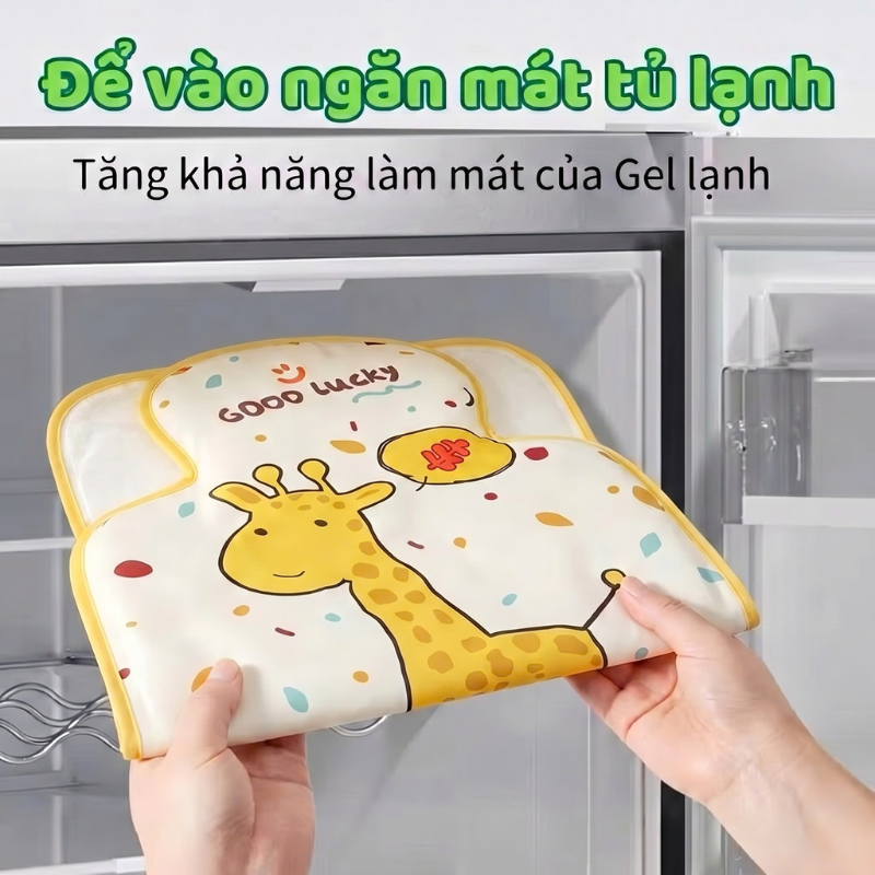 Đệm Gel Làm Mát Lót Xe Đẩy Cho Bé Gel Lạnh An Toàn Cho Bé Thoáng Mát Tức Thì