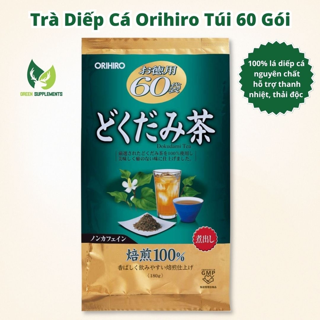 Trà Diếp Cá Orihiro Hỗ Trợ Thanh Nhiệt, Thải Độc Túi 60 Gói