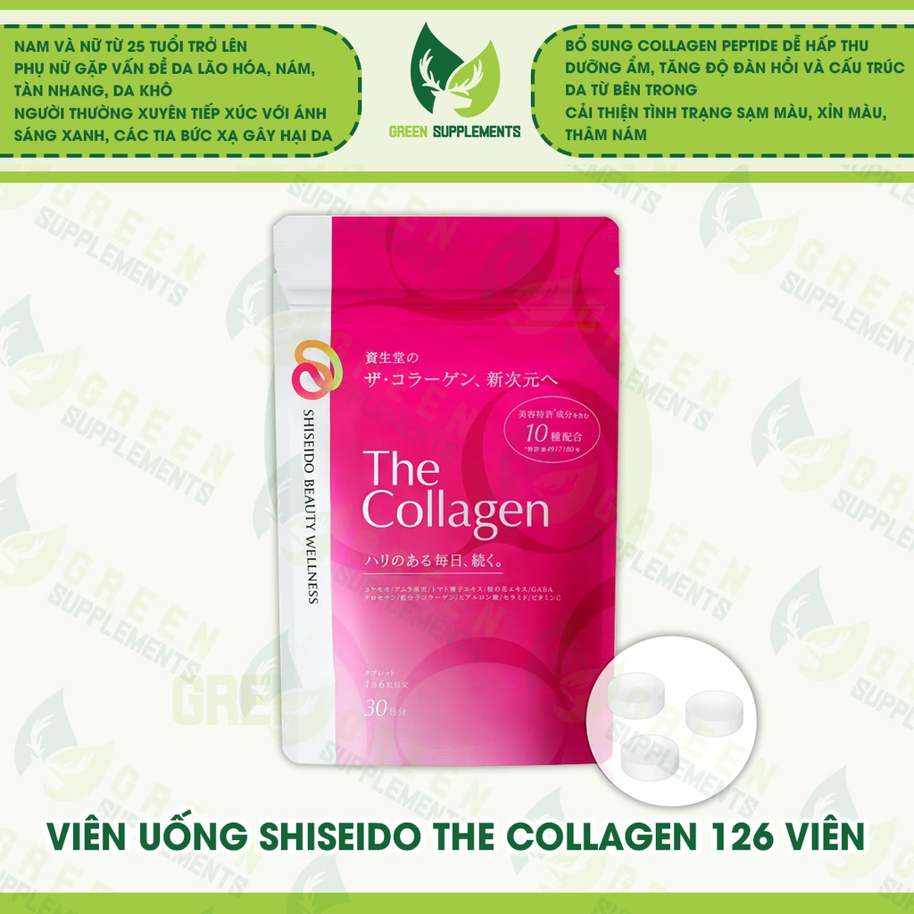 Viên Uống Shiseido The Collagen 126 Viên
