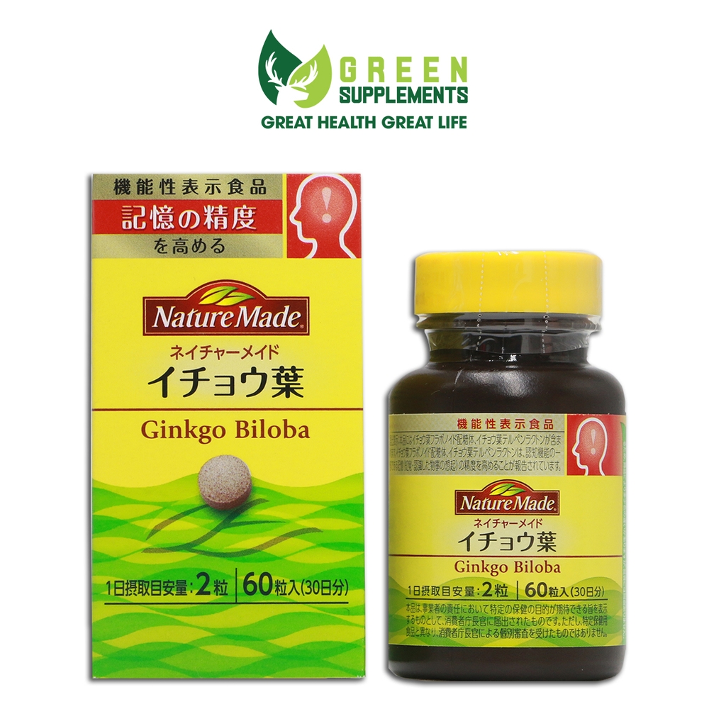 Viên Uống Bổ Não Nature Made Ginkgo Biloba (loại 30 ngày)