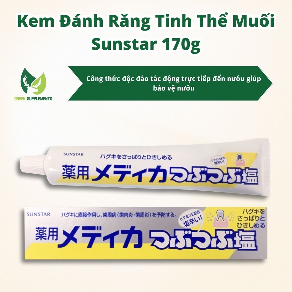 Kem Đánh Răng Tinh Thể Muối Sunstar 170g