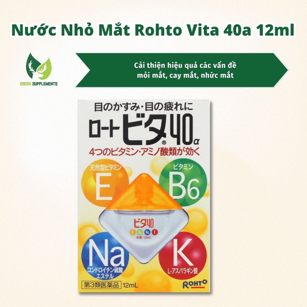Nước Nhỏ Mắt Rohto Vita 40a 12ml