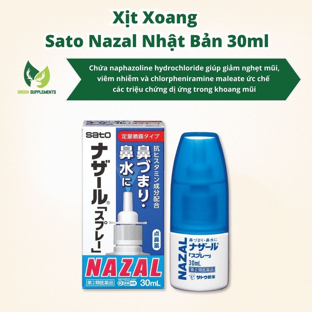 Xịt Xoang Sato Nazal Nhật Bản 30ml