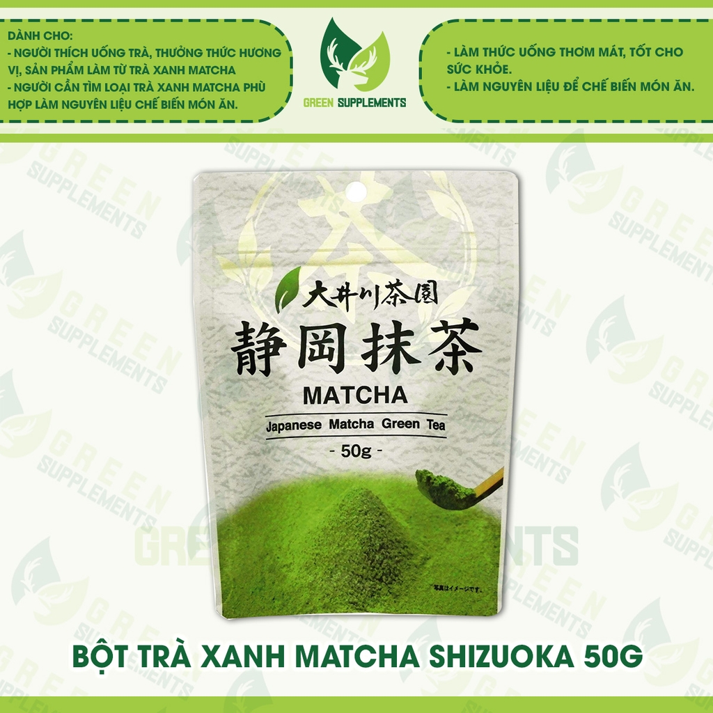 Bột Trà Xanh Matcha Shizuoka Nhật Bản 50g