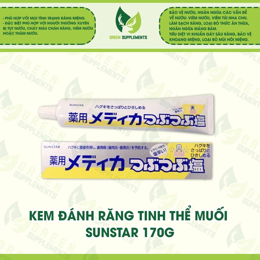 Kem Đánh Răng Tinh Thể Muối Sunstar 170g