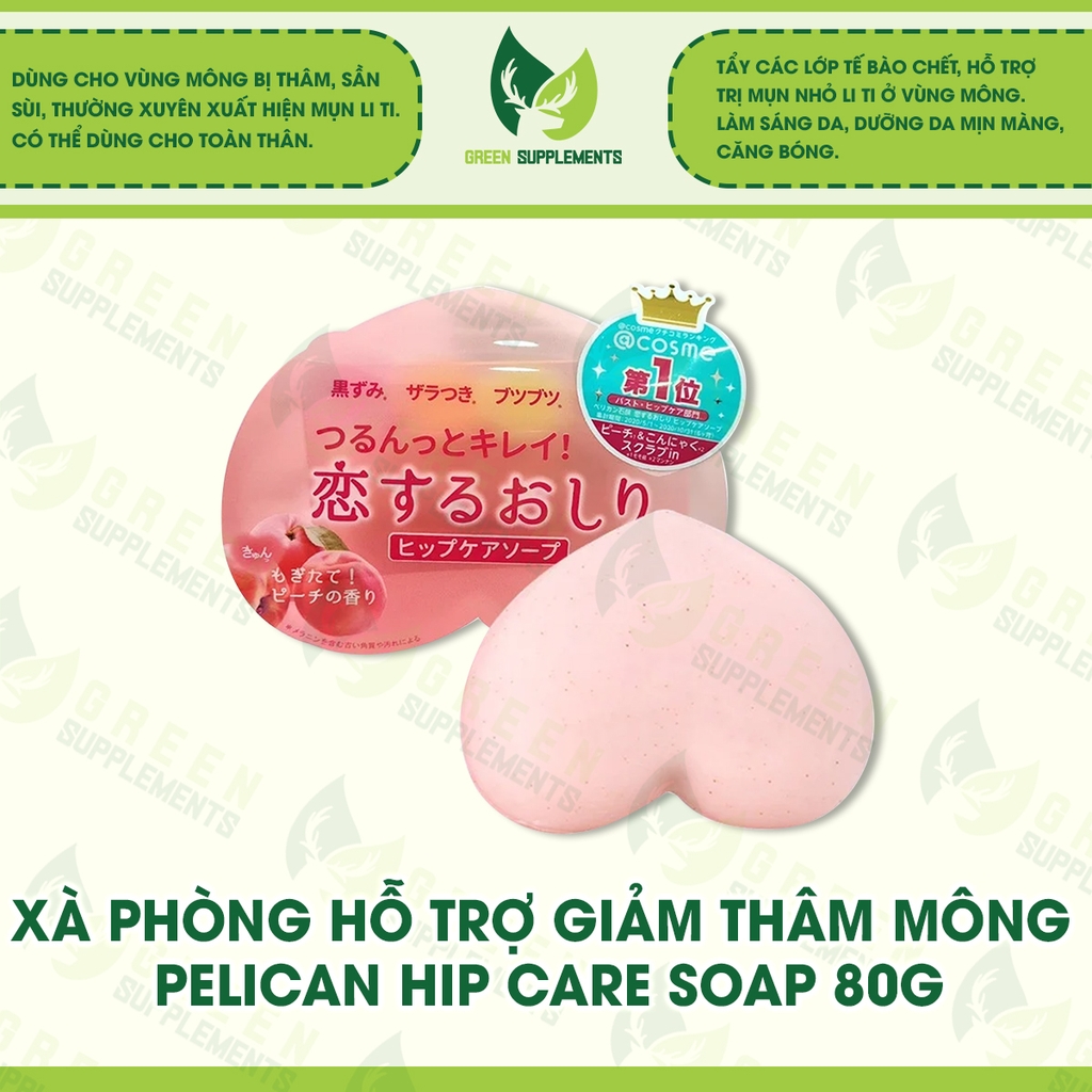 Xà Phòng Hỗ Trợ Giảm Thâm Mông Pelican Hip Care Soap 80g