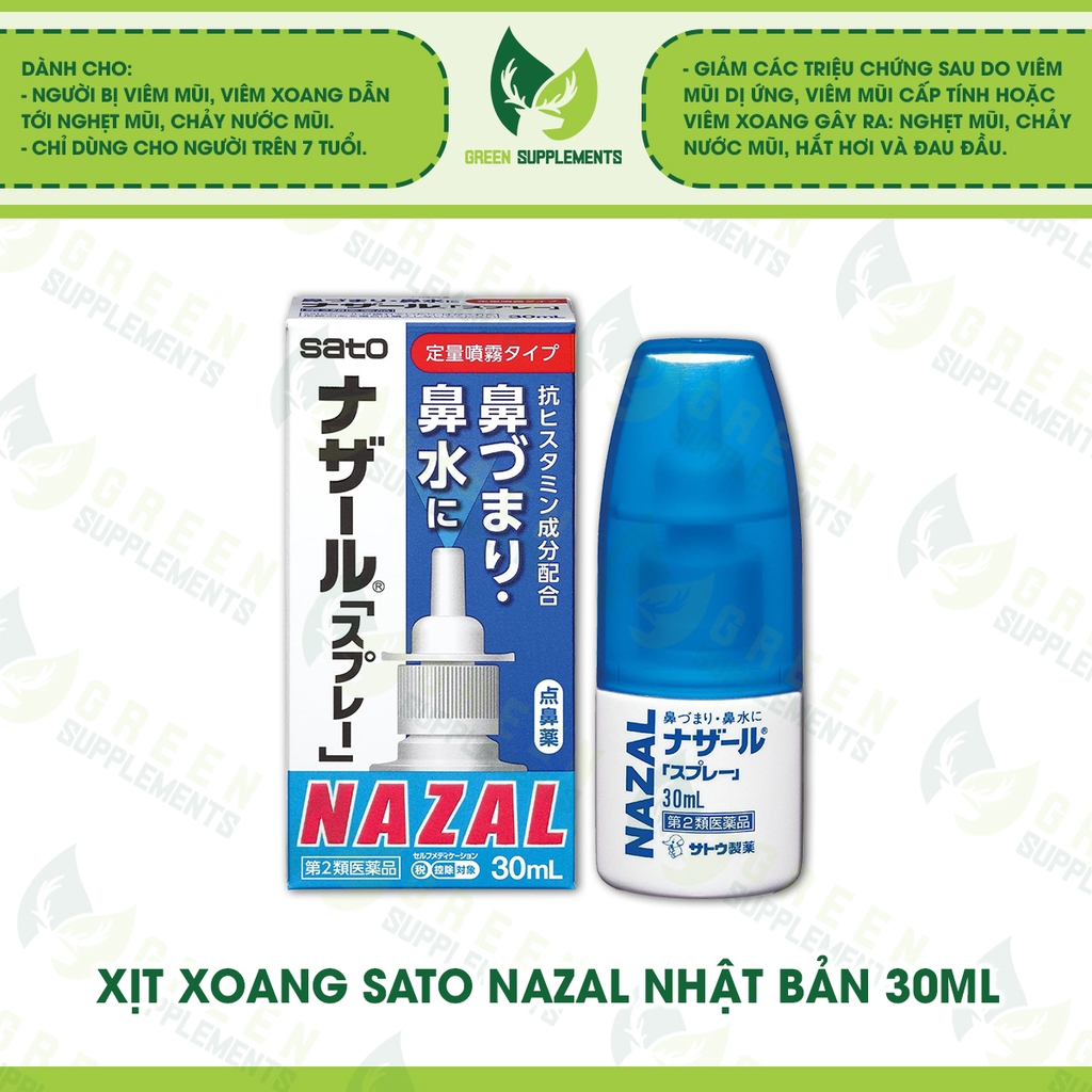 Xịt Xoang Sato Nazal Nhật Bản 30ml