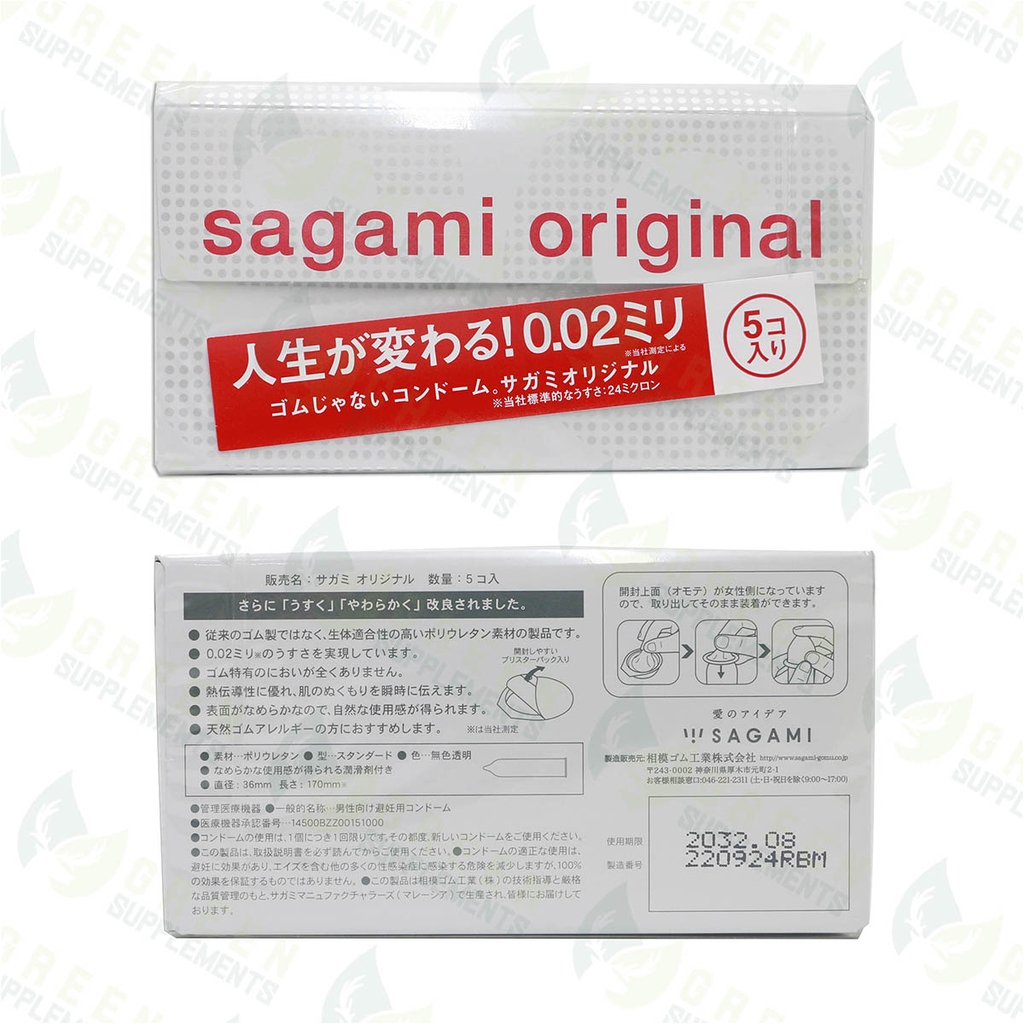 Bao Cao Su Sagami Original 0.02mm Non-Latex Cao Cấp Siêu Mỏng Nhật Bản