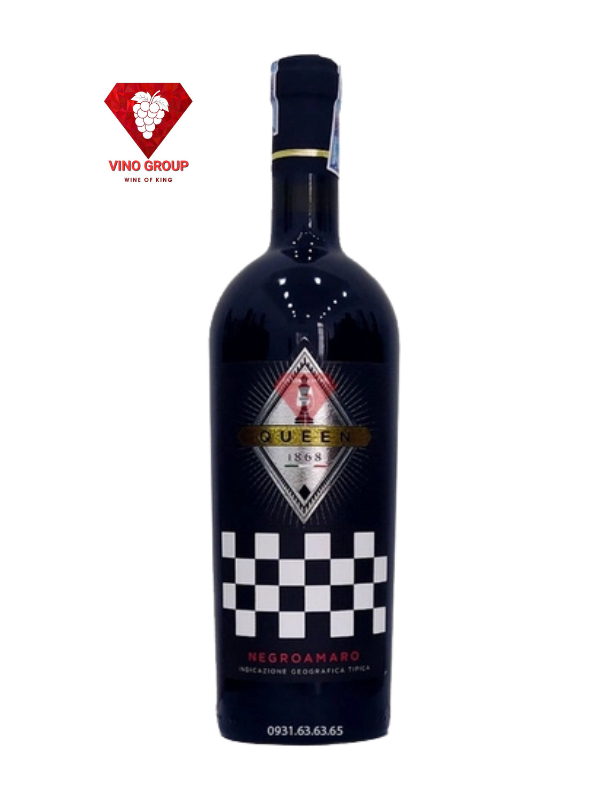 Rượu vang Ý Queen 1868 Negroamaro IGT 16.5%