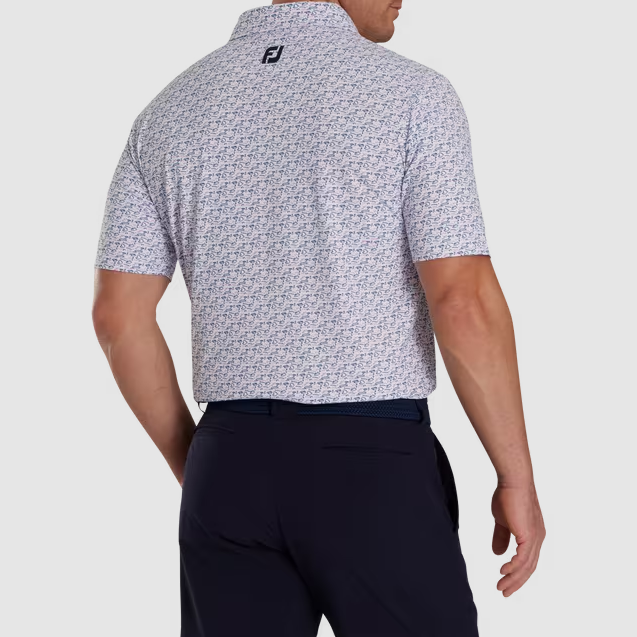 Áo nam cộc tay FJ Golf Course Doodle Stretch Pique Self Collar - 82351