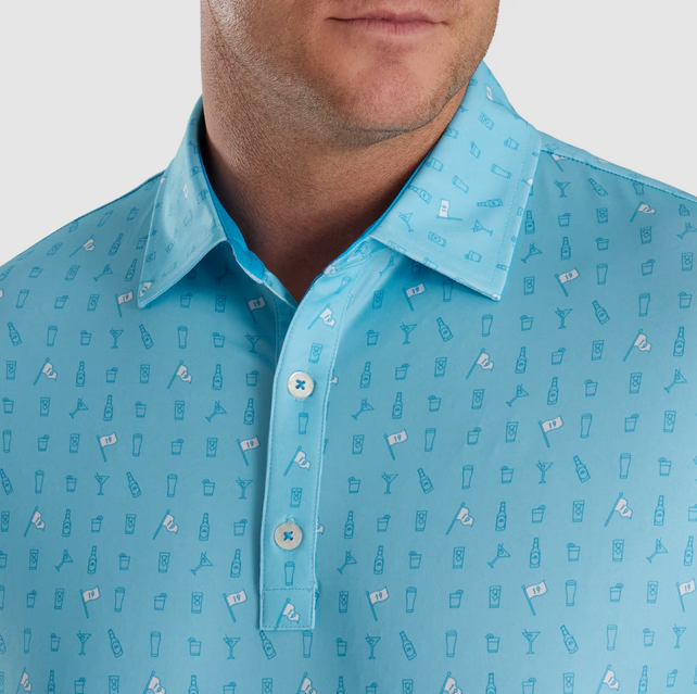 Áo nam cộc tay FJ The 19th Hole Lisle Self Collar - 82373
