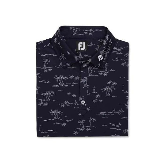 Áo nam cộc tay FJ Tropic Golf Lisle, Self Collar - 87289
