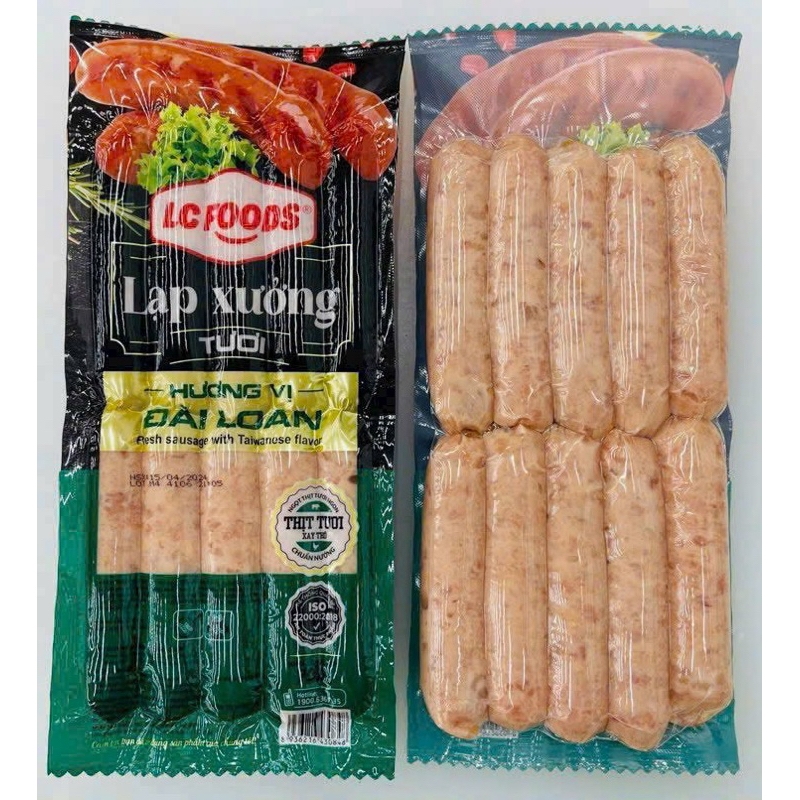 Lạp xưởng nướng đá Lacusa gói 10 cây 700g