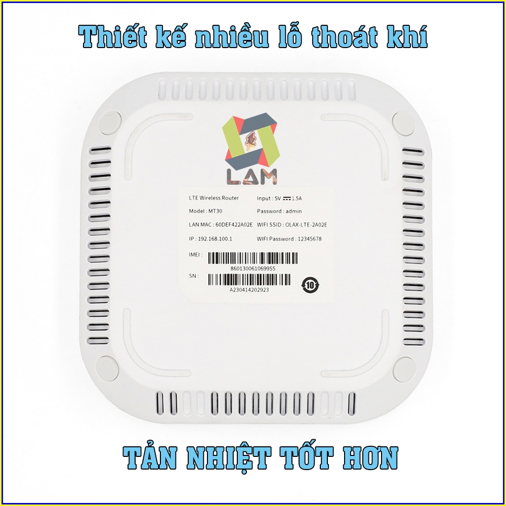 Bộ Phát Wifi Sim 4G Olax MT30. Pin 4000mAh, Tốc độ 150Mbps, Kết Nối 8 Thiết Bị - Bảo Hành 6 Tháng