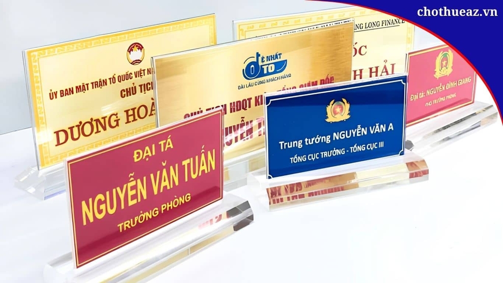 Cho thuê biển tên đại biểu sự kiện tại Hà Nội, Hải Phòng, Đà Nẵng, TP Hồ Chí Minh