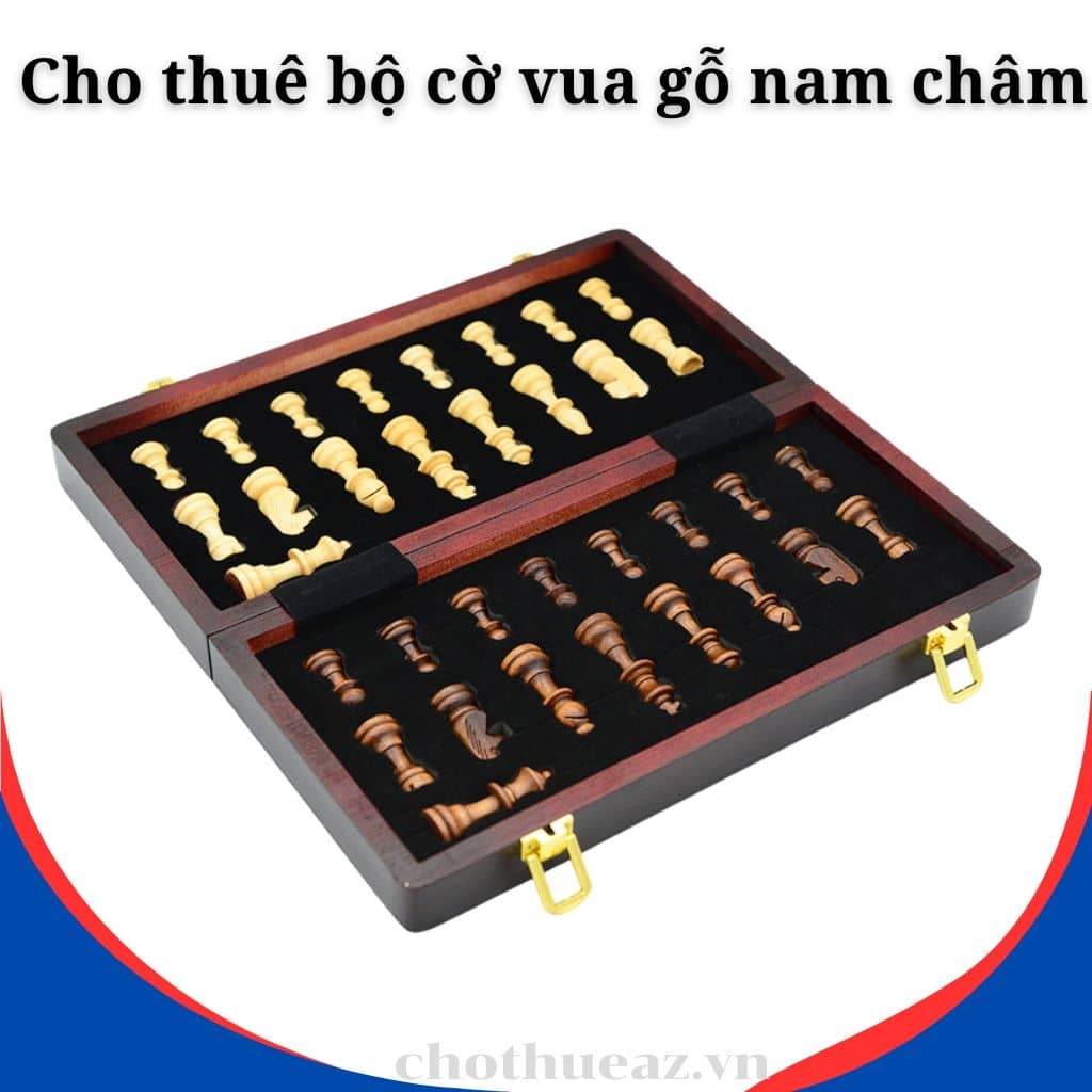 Cho thuê bộ cờ vua gỗ nam châm và đồng hồ thi đấu tại Hà Nội, Hải Phòng, Đà Nẵng, TP Hồ Chí Minh