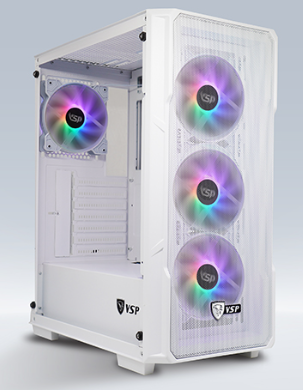 Case VSP KA-28 WHITE 4 FAN (ATX,MATX,ITX) VAT