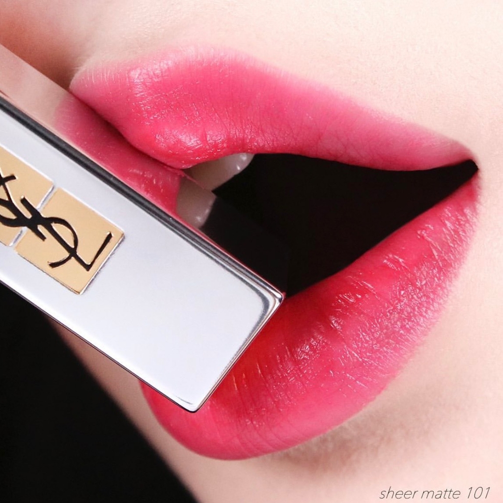 YVES SAINT LAURENT The Slim Sheer Matte 101 Rouge Libre Liberty