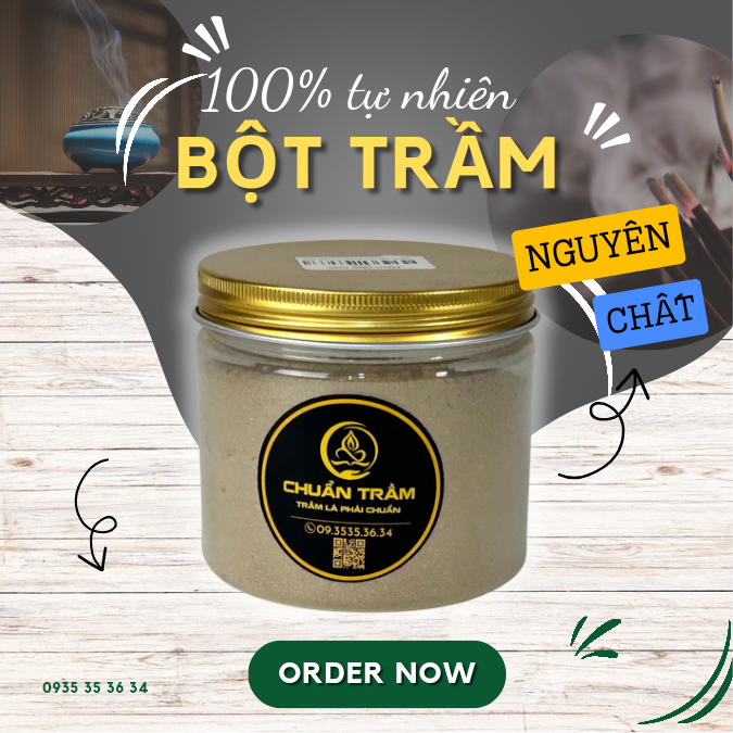 Bột trầm hương nguyên chất - Chuẩn Trầm