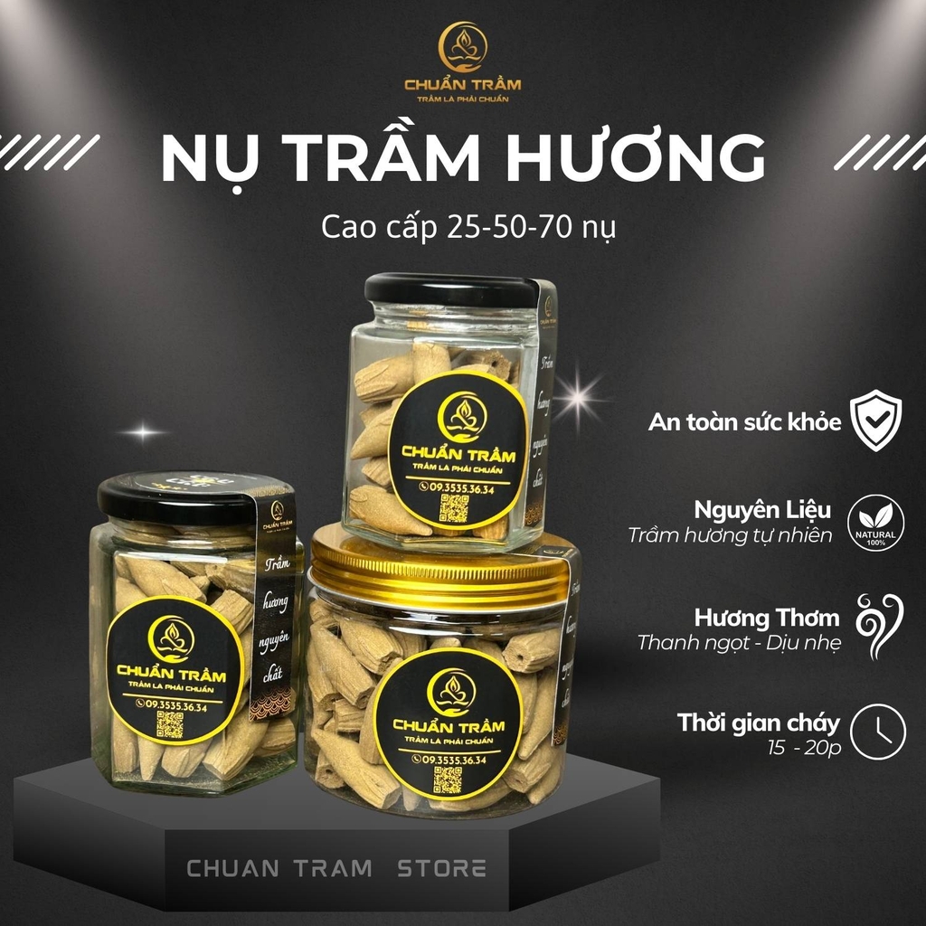 Nhang Nụ trầm hương cao cấp Chuẩn Trầm